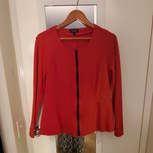 Torrid Red Peplum Blazer
